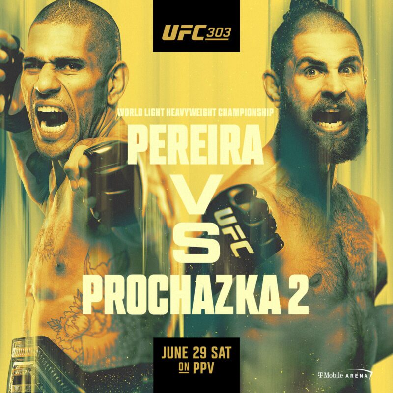 uff 303 pereira vs prochazka 2 fight poster