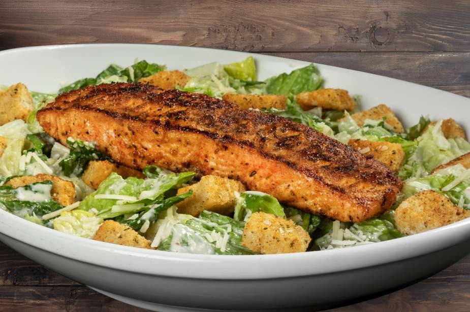 Blackened Salmon Caesar Salad