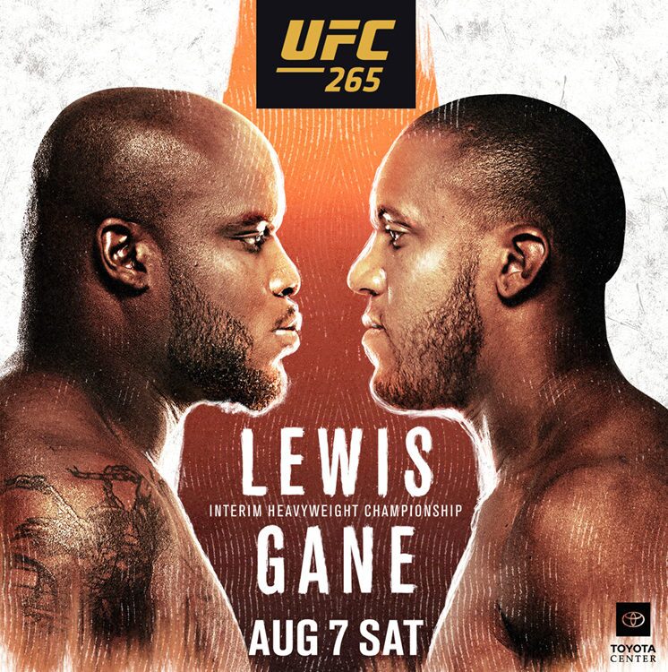 Miller's Ale House: UFC 265 Lewis vs Gane Interim Heavyweight Championship, Aug 7, Saturday.